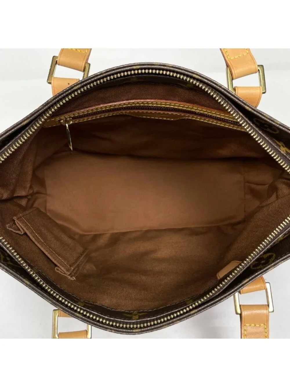 Louis Vuitton Cabas Piano Shoulder Bag Tote Monogram Brown